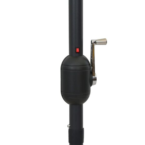 Parasol met LED-verlichting en aluminium paal 300 cm antraciet