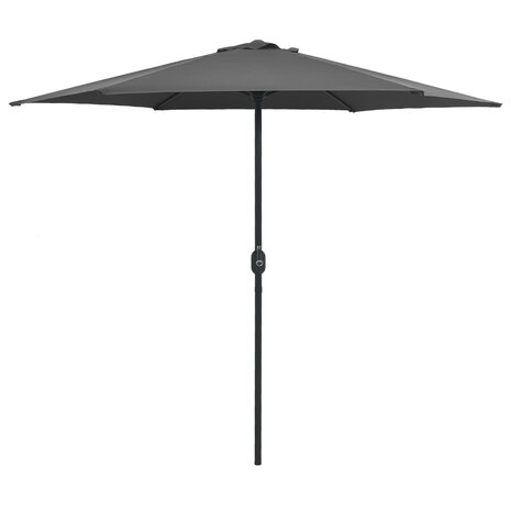 Parasol met aluminium paal 270x246 cm antracietkleurig