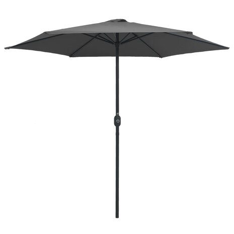 Parasol met aluminium paal 270x246 cm antracietkleurig