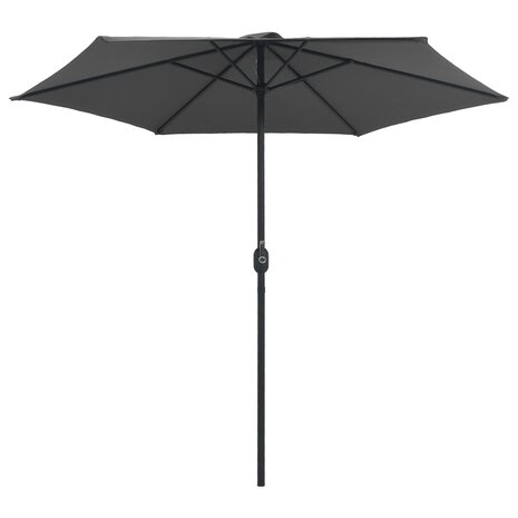 Parasol met aluminium paal 270x246 cm antracietkleurig