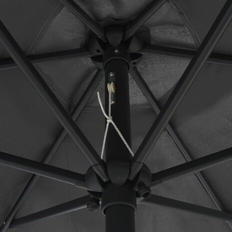 Parasol met aluminium paal 270x246 cm antracietkleurig
