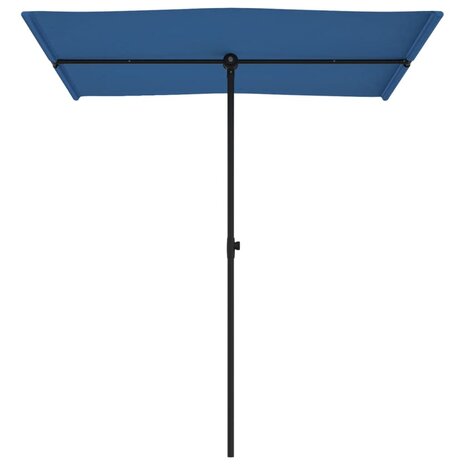 Parasol met aluminium paal 180x110 cm azuurblauw
