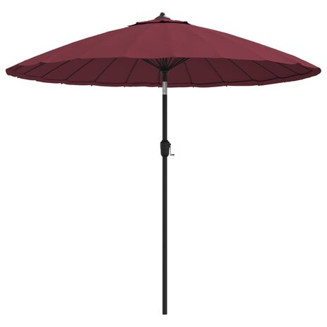 Parasol met aluminium paal 270 cm bordeauxrood