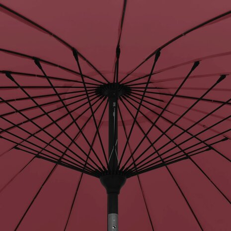 Parasol met aluminium paal 270 cm bordeauxrood