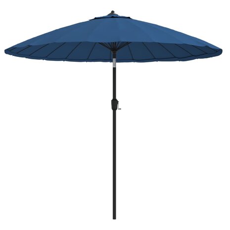 Parasol met aluminium paal 270 cm azuurblauw