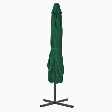 Parasol met stalen paal 250x250 cm groen