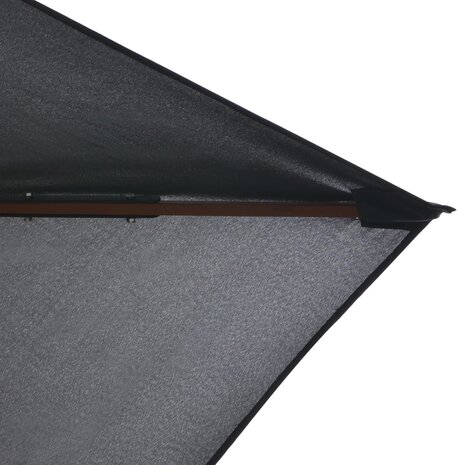 Parasol met houten paal 200x300 cm antraciet