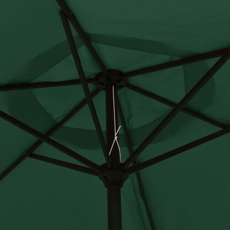 Parasol met stalen paal 3 m groen