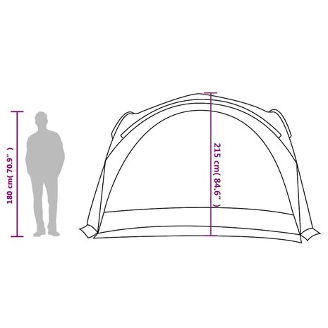 Partytent waterdicht groen