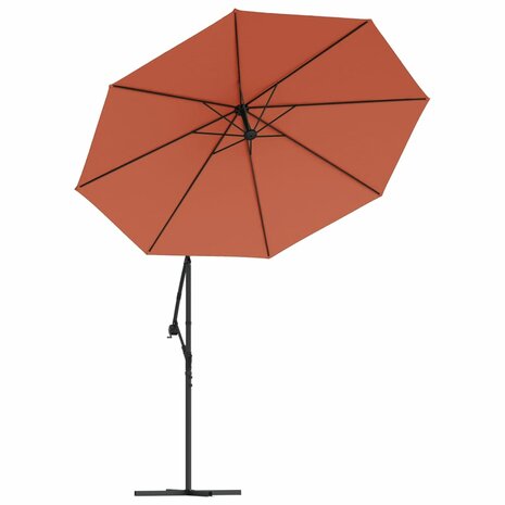 Vervangingsdoek voor zweefparasol 350 cm terracottakleurig