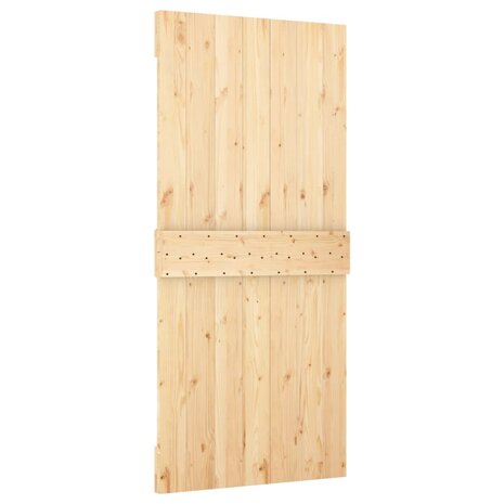 Schuifdeur met beslag 95x210 cm massief grenenhout