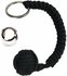Vrouwen Outdoor zelfverdediging paraplu touw, Monkey Fist stalen kogel, Paracord Survival sleutelhanger, Outdoor veiligheidsbescherming accessoires Apenvuist - Keesje - Monkey Fist - Zelfverdediging - Sleutelhanger - Paracord - Zwart_